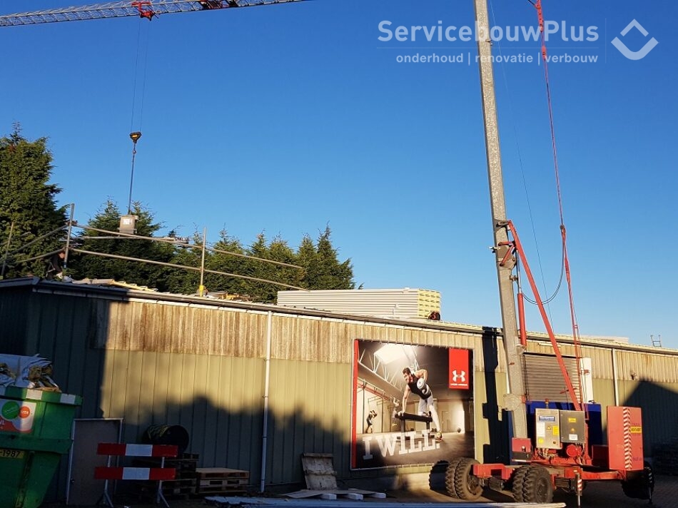 Nieuw dak voor Hangar17