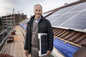 Gerard de Leede van Solarge bij de circulaire zonnepanelen