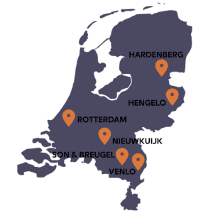 Kaartje vestigingen
